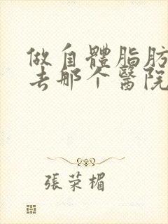 做自体脂肪丰胸去那个医院好