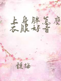 上身胖怎么穿搭衣服好看