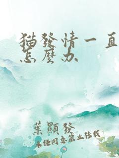 猫发情一直乱尿怎么办