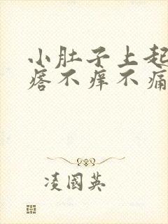 小肚子上起红疙瘩不痒不痛