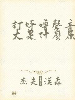 打呼噜声音特别大是什么原因造成的