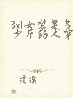 3xl女装是多少斤的人穿的