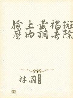 脸上黄褐斑要怎么内调去除