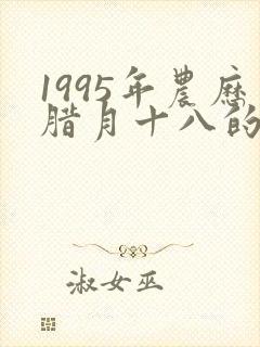 1995年农历腊月十八的命运