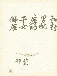 狮子座男和摩羯座女的配对指数