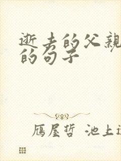 逝去的父亲思念的句子