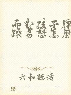 面对孩子脾气暴躁易怒怎麽办