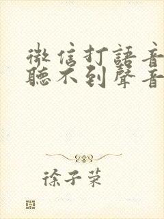 微信打语音对方听不到声音怎么办