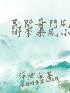 民间奇门风水秘术李乘风小说免费版