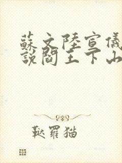 苏文陆宣仪的小说阎王下山
