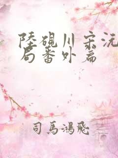 陆砚川宋沅大结局番外篇