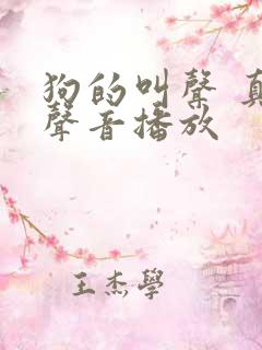 狗的叫声 真实声音播放