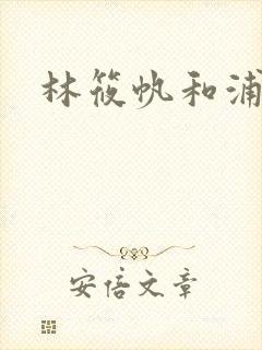 林筱帆和浦应辛