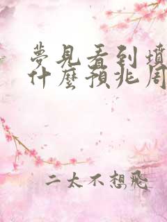 梦见看到坟墓是什么预兆周公解梦