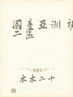 国产亚洲 视频二区