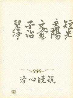 儿子文案短句干净治愈阳光