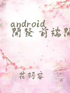 android开发 前端开发