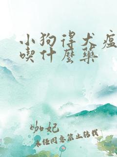 小狗得犬瘟抽搐吃什么药