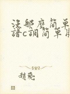 没那么简单吉他谱c调简单版