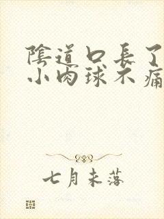 阴道口长了一个小肉球不痛不痒