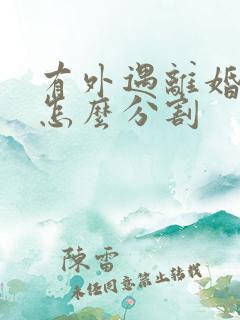 有外遇离婚财产怎么分割