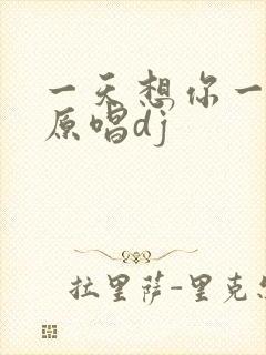 一天想你一万回原唱dj
