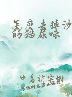 怎么去掉沙发上的猫尿味