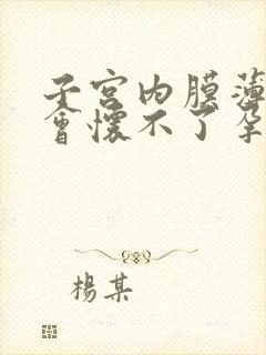 子宫内膜薄会不会怀不了孕