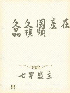 久久国产在线精品视频