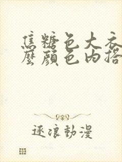 焦糖色大衣配什么颜色内搭好看