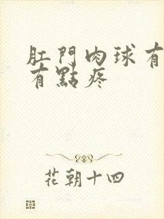 肛门肉球有点硬有点疼