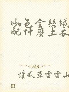 咖色金丝绒裙子配什么上衣