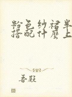 粉色纱裙半身裙搭配什么上衣好看