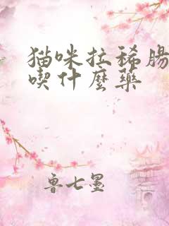 猫咪拉稀肠胃炎吃什么药