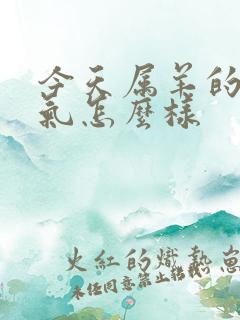 今天属羊的人运气怎么样