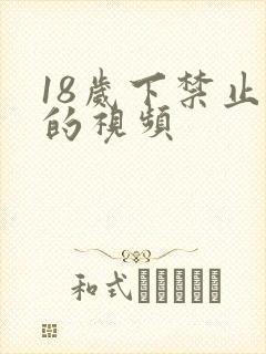 18岁下禁止看的视频