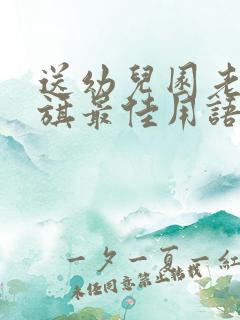 送幼儿园老师锦旗最佳用语