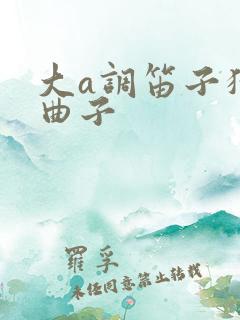 大a调笛子独奏曲子