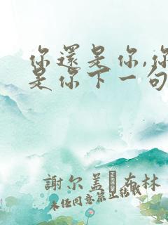 你还是你,你不是你下一句