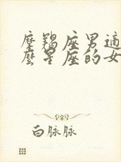 摩羯座男适合什么星座的女生