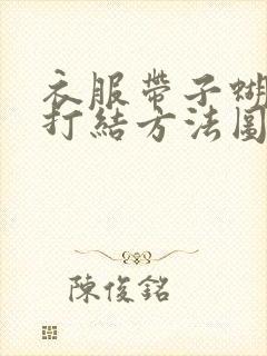 衣服带子蝴蝶结打结方法图解