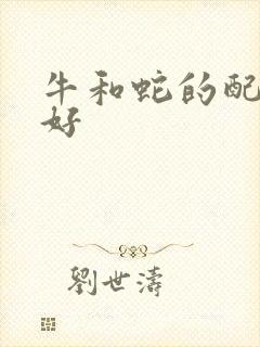 牛和蛇的配好不好