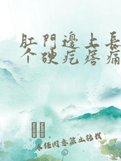 肛门边上长了一个硬疙瘩痛