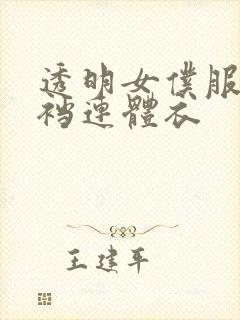 透明女仆服装开裆连体衣