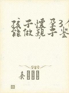 孩子怀孕3个月能做亲子鉴定吗