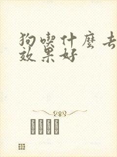 狗吃什么去口臭效果好