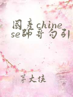 国产chinese帅哥勾引男同性恋guy性视频