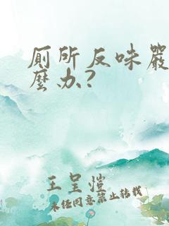 厕所反味严重怎么办?