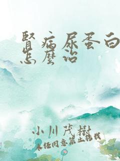 肾病尿蛋白3加怎么治