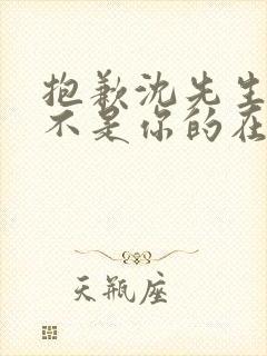 抱歉沈先生孩子不是你的在线观看